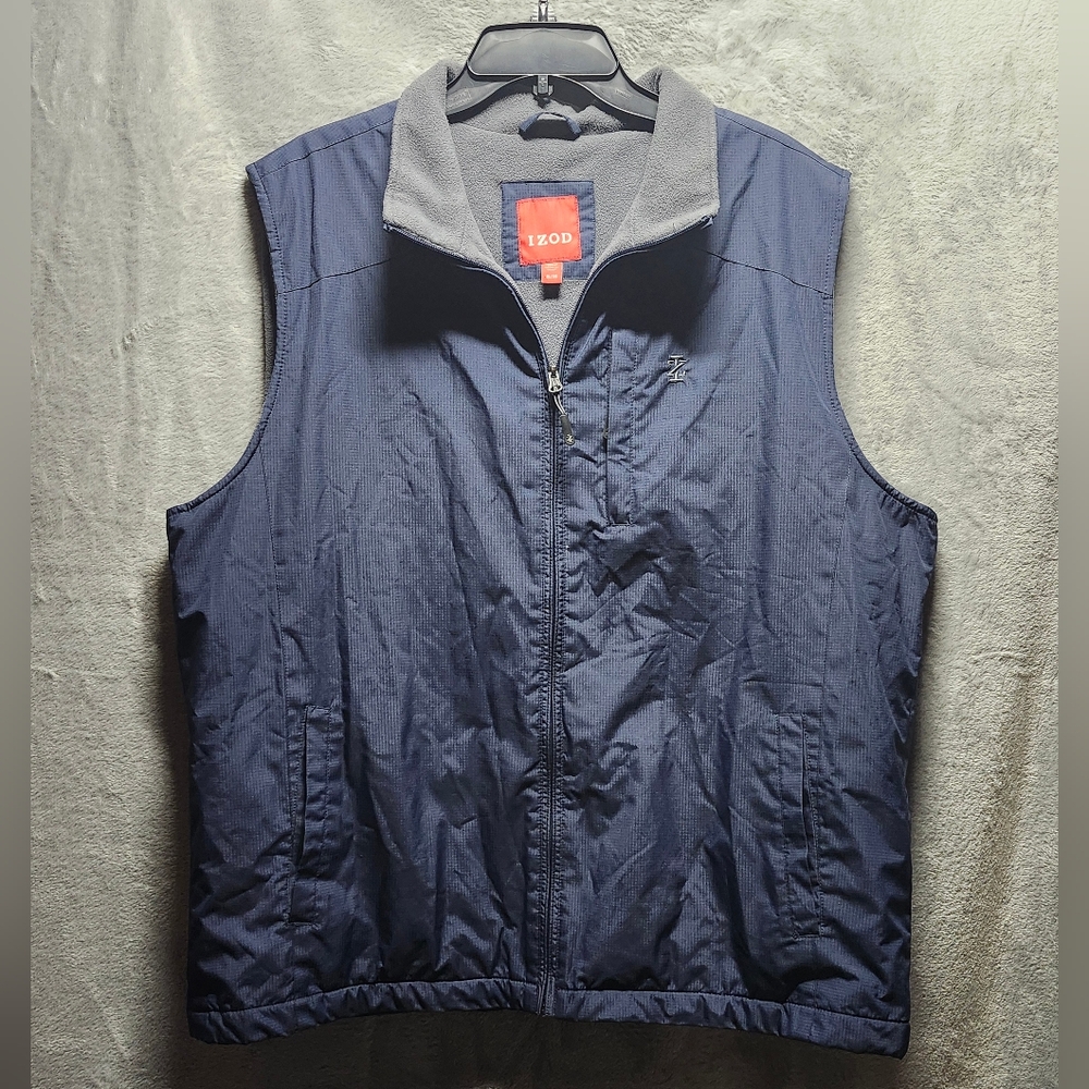 IZOD men's lined zipper vest